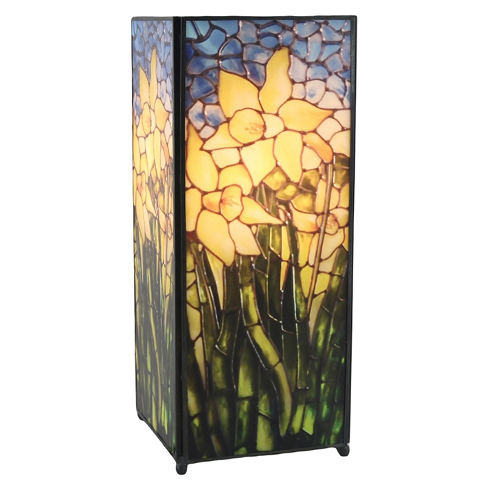Daffodil Square Lamp Screen Printed Daffodil Square Lamp Screen Printed